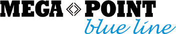 MEGA-POINT blue line Logo