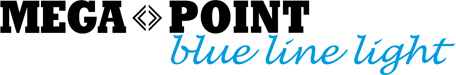 MEGA-POINT blue line light Logo
